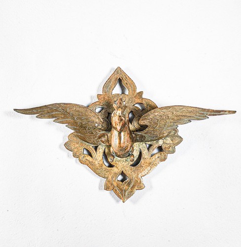 Antique brass garuda wall - brass,