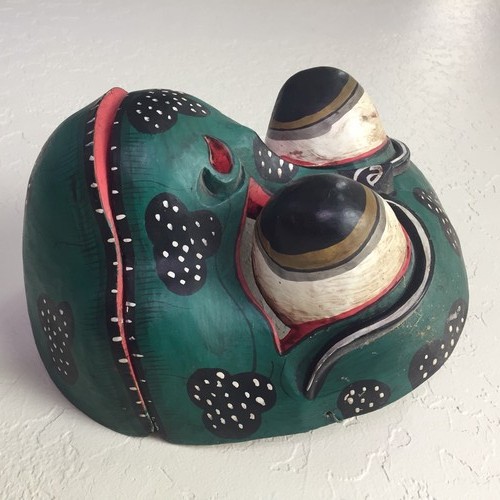Vtg balinese garuda frog - vtg, mask