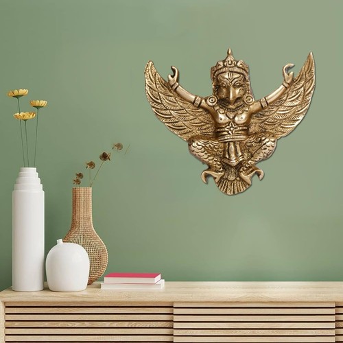 Brass garuda idol - garuda, statue