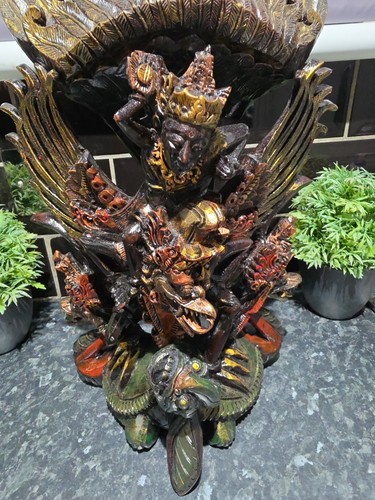 Rare wayan hindu hand carved - rare,