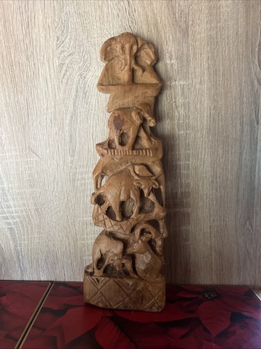 Vintage hand carved wooden - vintage,