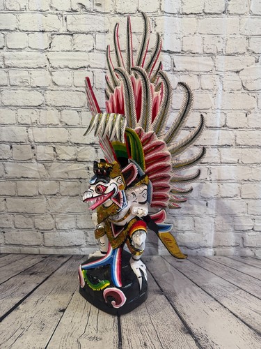 70cm white balinese carved - 70cm,