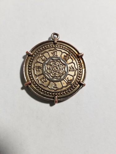 Garuda lotus nepalese amulet - &,