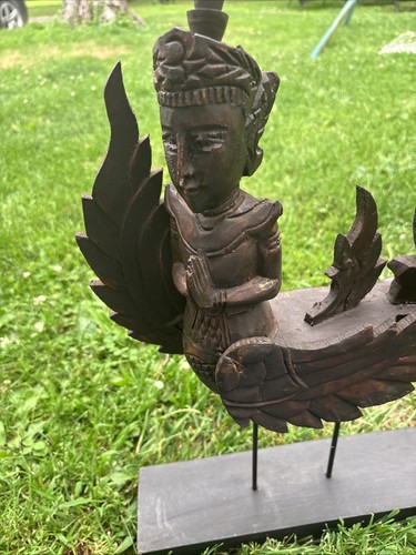 Vintage thai carved wood - vintage,