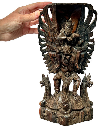 Vintage balinese statue vishnu - balinese,