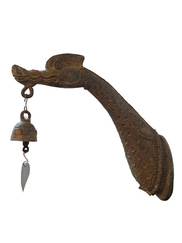 Garuda bronze wand decor bell - wand,