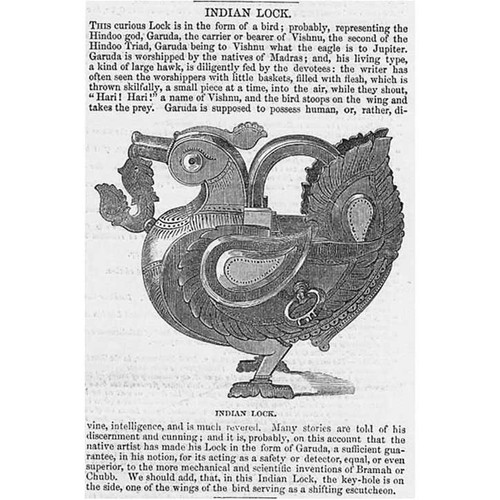 Indian lock form a - form, bird