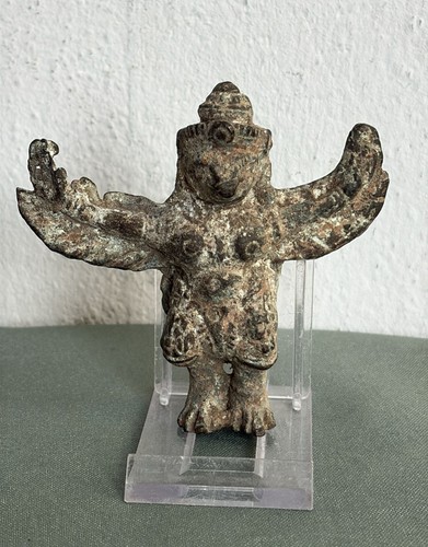 Rare dark bronze garuda statue - bronze,