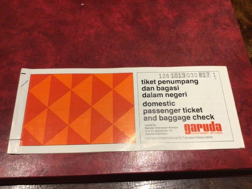Garuda passenger ticket - passenger,
